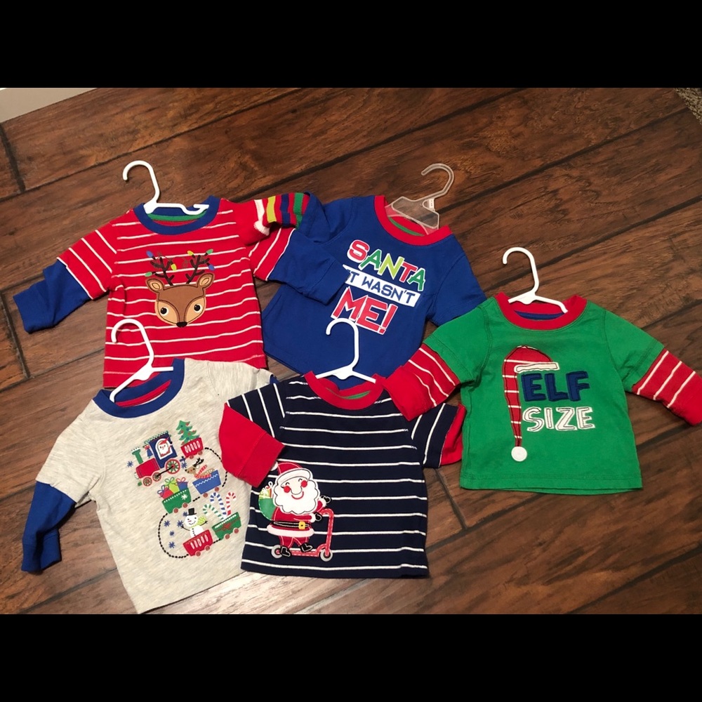 6-9 months Christmas shirts